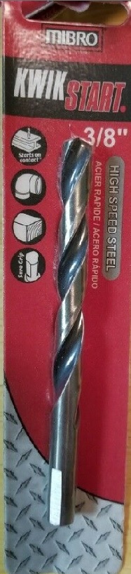 Drill Bit, Hi-Speed 3/8"