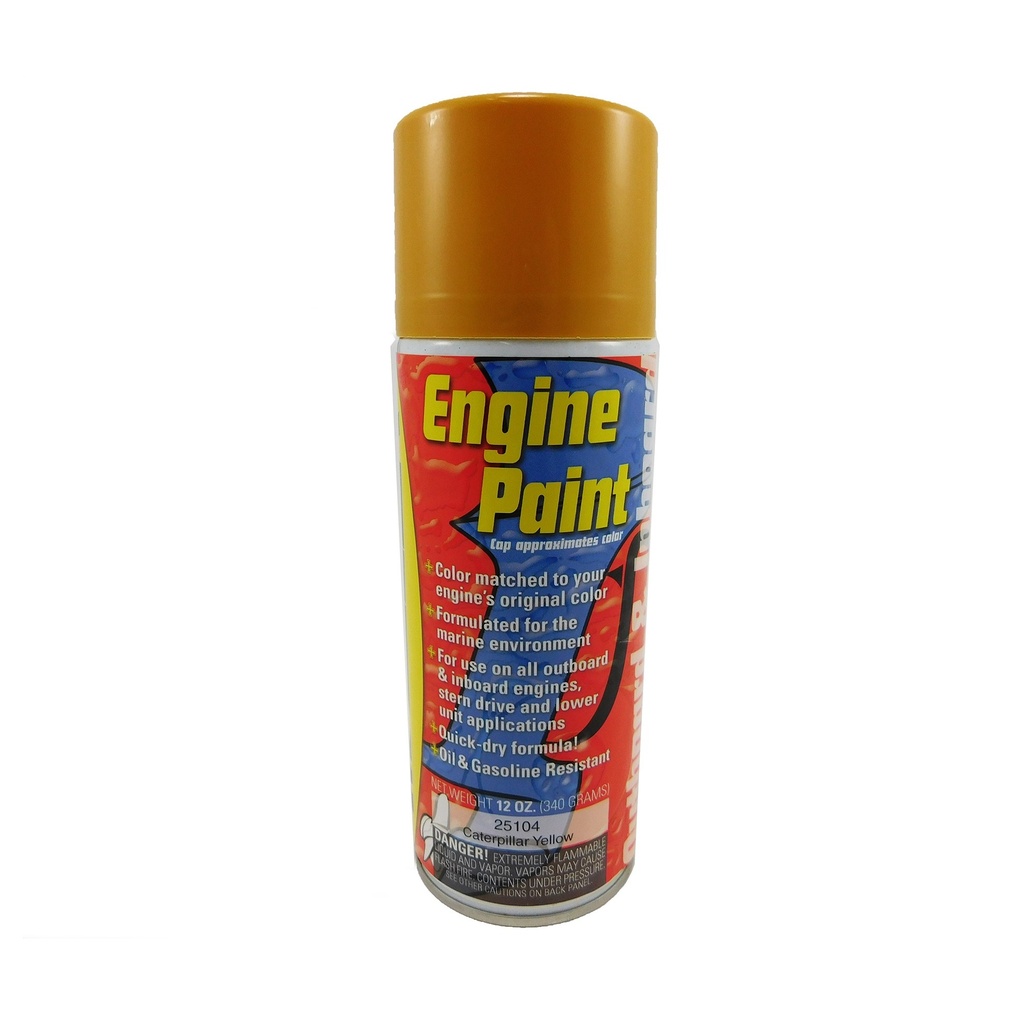 Spray Paint, Caterpiller Yellow 12oz Aerosol