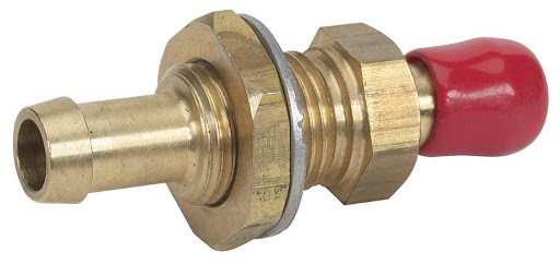 Bulkhead Fitting, Brass Straight 3/8"