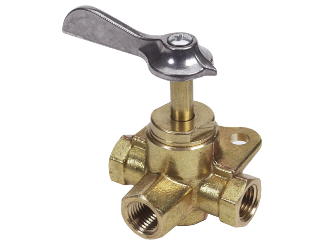 Valve, 1/4Npt Male Female Fuel-Shutoff Brass