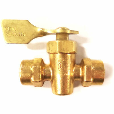 Valve, 1/4Fpt Female Fem Fuel-Shutoff Brass