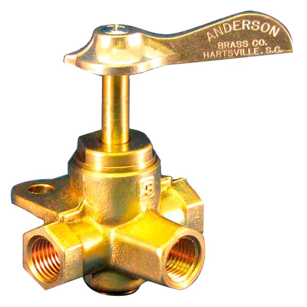 3 Way-Valve, 3/8" NPT Female Fuel Brass