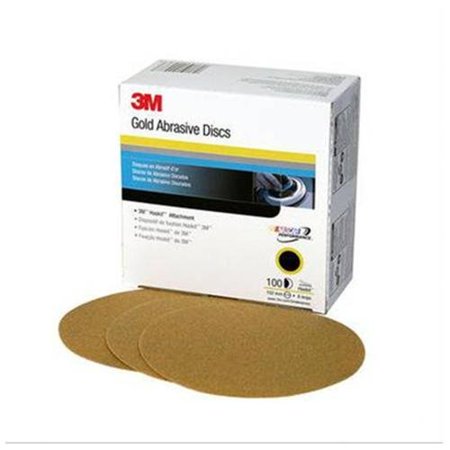 Sanding Disc, 6" Hookit G:240 Gold-Film