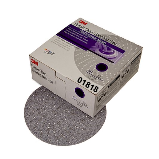 Sanding Disc, 6" Hookit G:120 Purple MultiHole