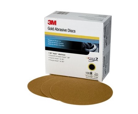 Sanding Disc, 6" Hookit G: 80 Gold-Film 236U