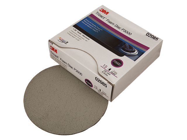 Sanding Disc, 6" Hookit Foam G:3000 Trizact Perfect-It