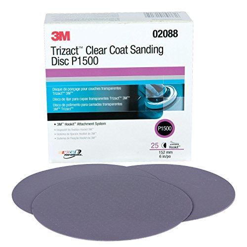 Sanding Disc, 6" Hookit Foam G:1500 Trizact Perfect-It