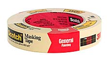 Masking Tape, Tan Width 3/4" Length:60Yd Greener #2050