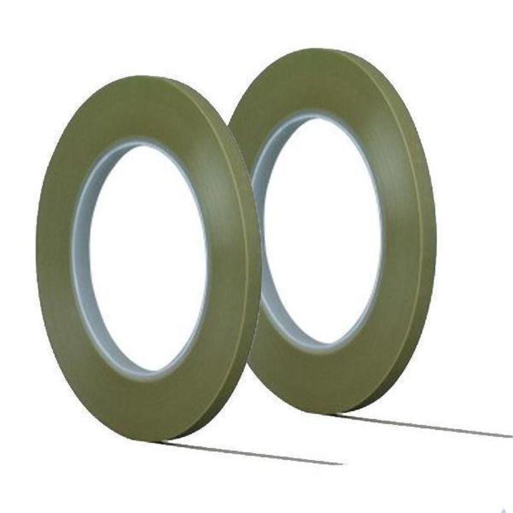 Masking Tape, Fine-Line Width 1/8" Length:60Yd Green #218