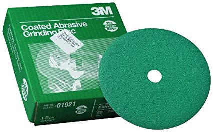 Grinding Disc, 7" Fiber G:050 iØ:7/8" Green Corps