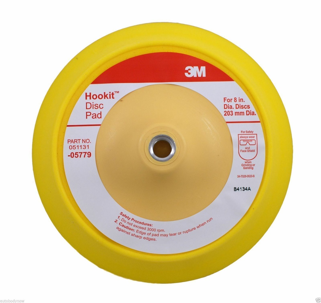 Disc Pad, Hookit 8" Thread:5/8Fem