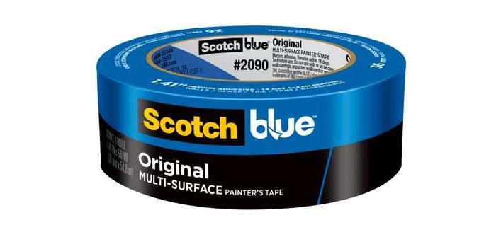 Masking Tape, MultiSurface 1.5" Blue Length:60Yd #2090