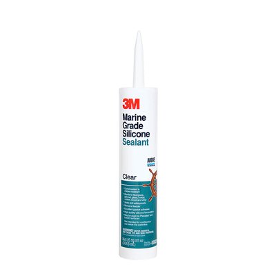 Silicone Sealant, Marine-Grade Clear 10oz Cartridge