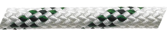 M/Braid Rope, Polyester 10mm Green Fleck per Foot