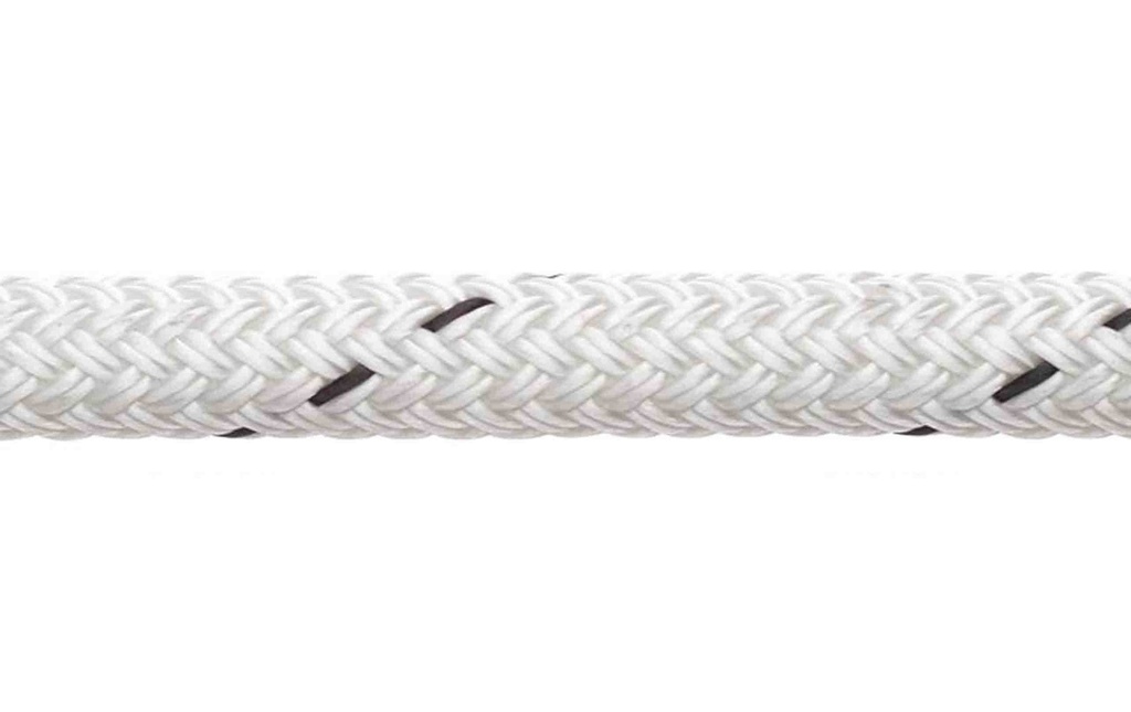 DoubleBraid Rope, Polyester 12mm White per Foot