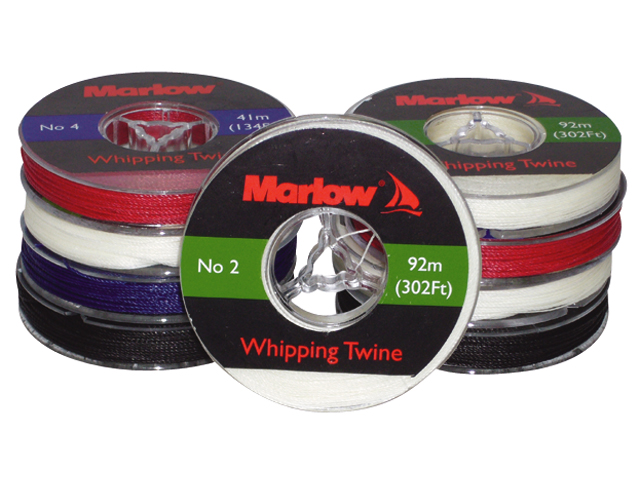 Whipping Twine, Waxed Thin#2 0.5mm White Spool/92m