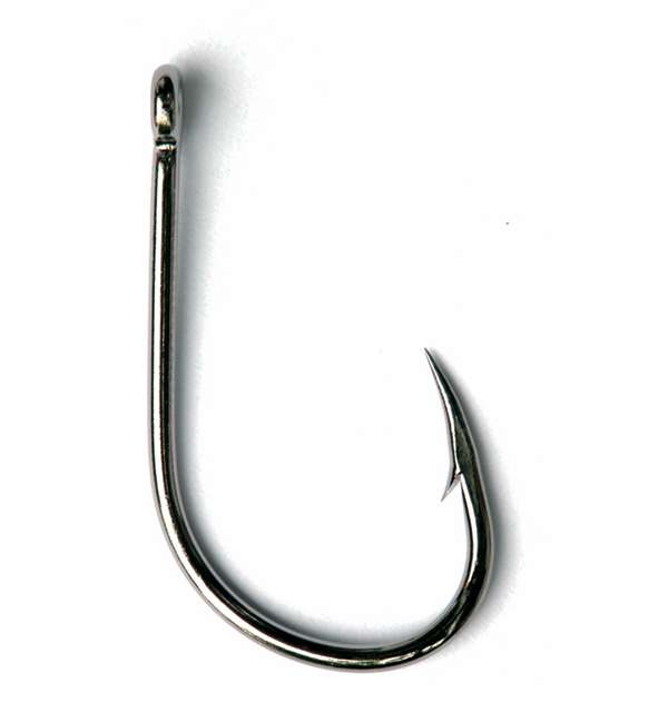 Hook, Big Gun 1/0 Ringed Knife Pint Black Ni Pl 10 Pack