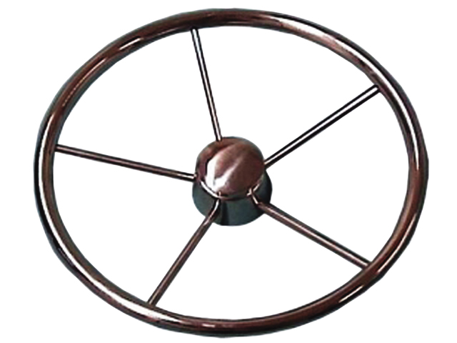 Steering Wheel, Stainless Steel Ø:13.5" 5Spokes at 25º