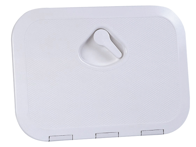 Access Hatch, Rectangular White Plastic oaSz:270x375mm