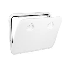 Access Hatch, Rectangular White Plastic oaSz:460x510mm