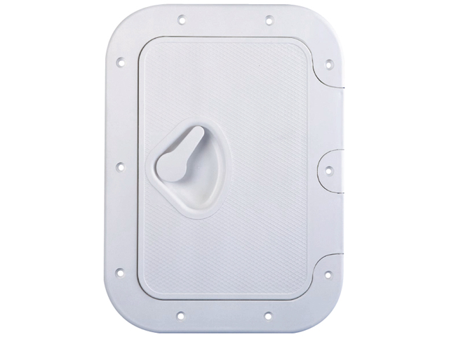 Access Hatch, Rectangular White Plastic oaSz:375x275mm