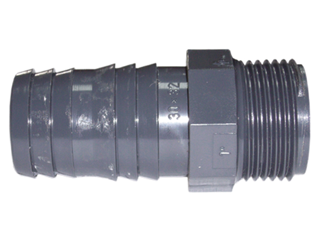 Hose Adapter 1" to 3/4" Male Thread Plastic