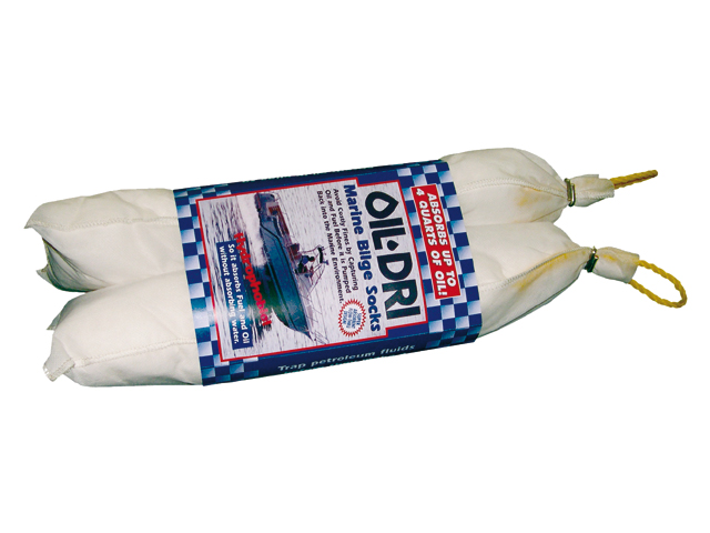 Sorbent Sock Set, Oil-Only White 3" Length:18" for Bilge Pair