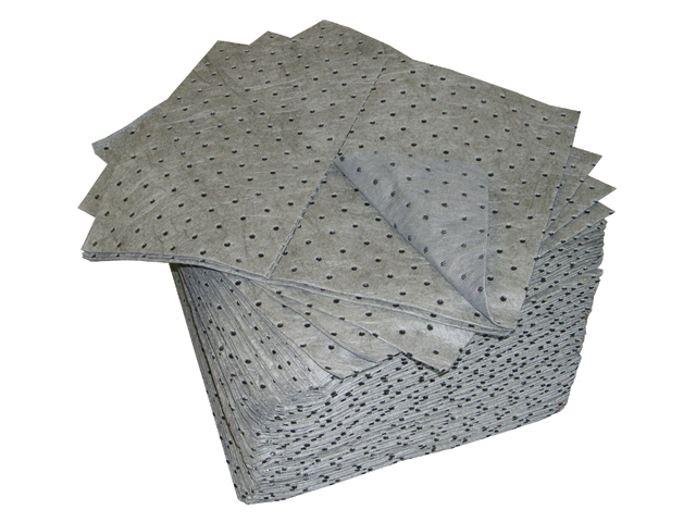 Sorbent Pad, Universal Grey 15" x 19" Capacity:20Gal