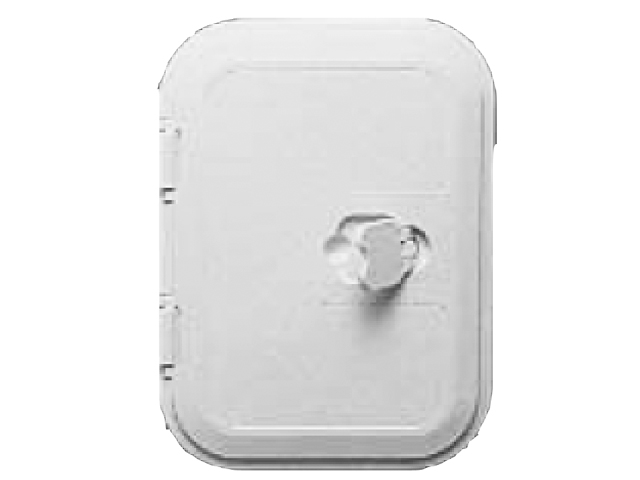 Access Hatch, Rectangle oaSz:280x380mm White Plastic Luran