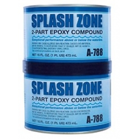 Epoxy Compound Kit, Splash Zone Repair Grey Pint