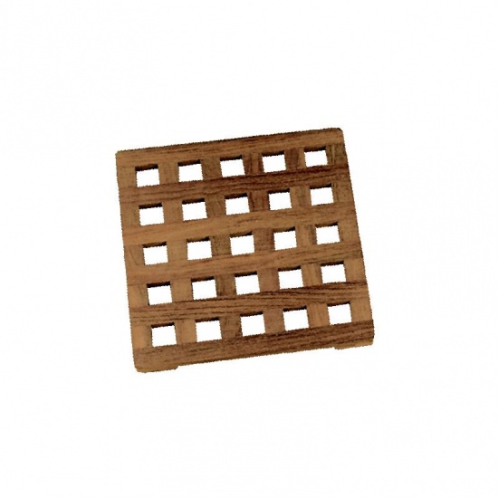 Trivet, Square 15cm Teak