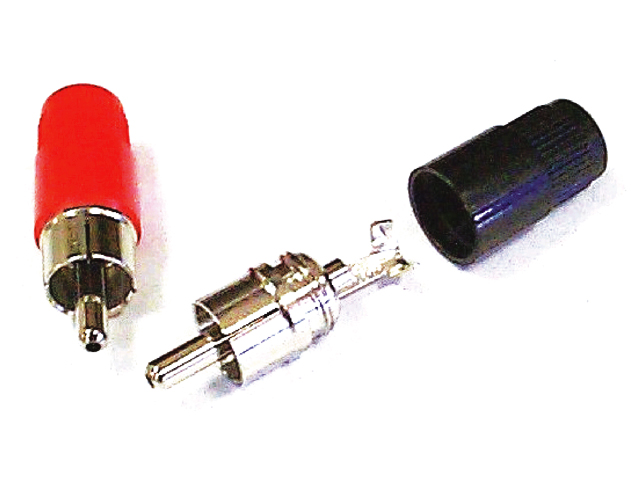 Plug Kit, RCA Male 2Red/2Black