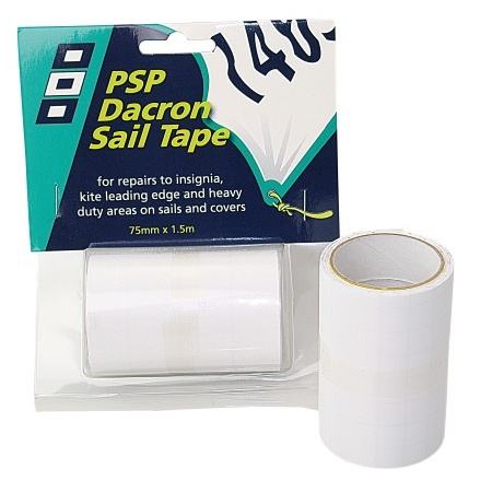 Repair Tape, Dacron Wh+Clear 24cmx37cm