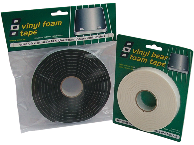 Foam Tape, Vinyl Black for Hatch Thickness: 3mm Width: 19mm Length: 3m