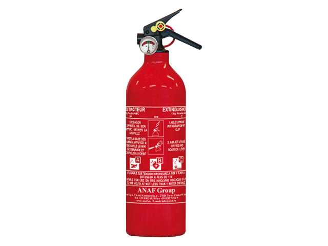 Fire Extinguisher, Clss:ABC 2kg Powder with Gauge