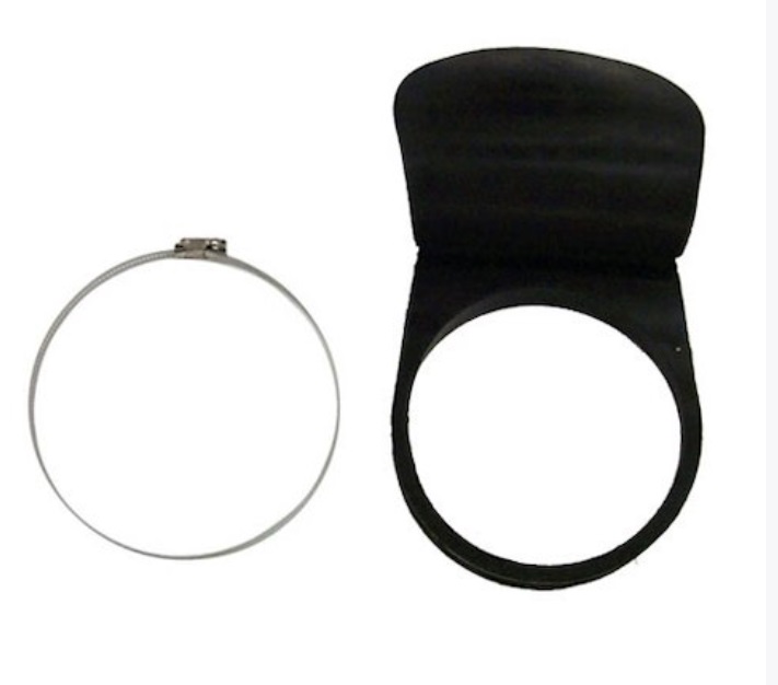 Exhaust Protector, Rubber with Flap-Valve for 5"to6"