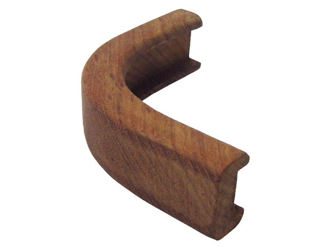 Edge Molding, Out-Corner Radius:5cm Height:4cm Teak