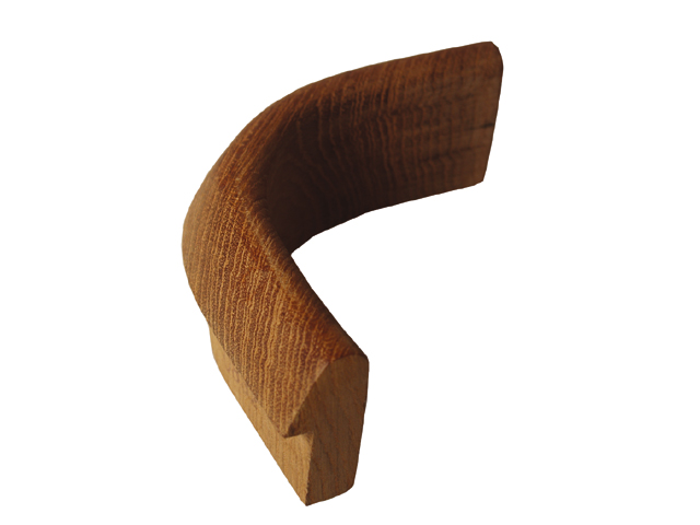 Edge Molding, In-Corner Radius:5cm Height:4cm Teak