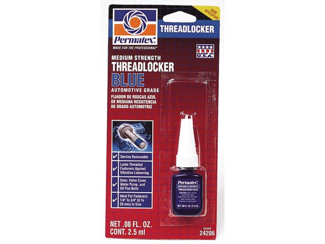 Threadlocker, Medium Strength Blue 6ml/Tube