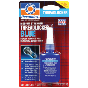 Threadlocker, Medium Strength Blue 10ml/Bottle