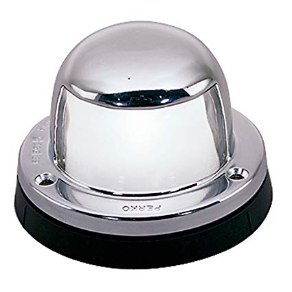 Navigation Light, Stern Chrome Plated Brass Horizontal Mount 12V