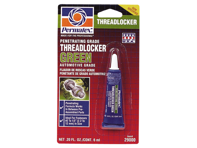 Threadlocker, Penetrating Grade Green 6ml/Tube