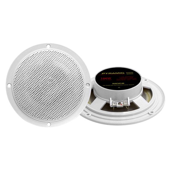 Speaker Set, Dual Cone 5.25" Waterproof 100W 2 Pack