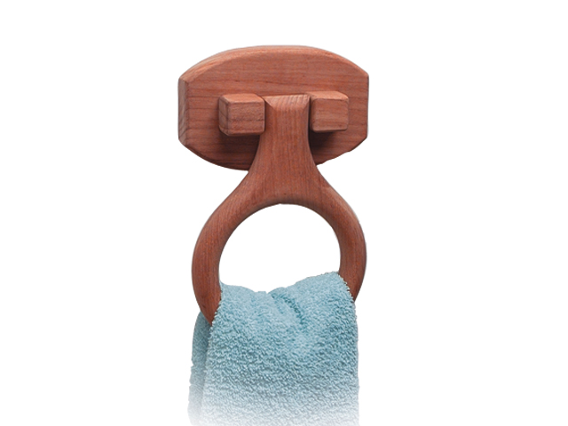 Ring for Towel Width 6" Length:9" Depth:2" Teak