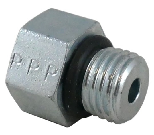 Plug, Metal 3/8"-24 with O-Ring