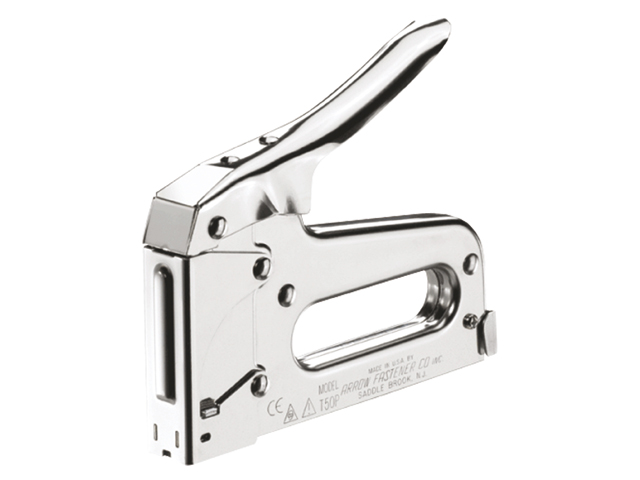 Staple Gun, T50 Steel with Chrome Finish