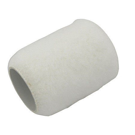 Roller Cover, 3" Ø1.5 White ShortNap1/4" All-purpo