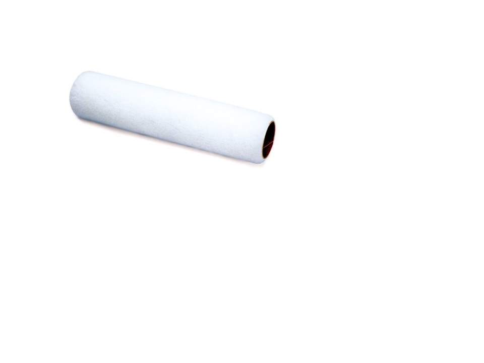 Roller Cover, 9" Ø1.5 White ShortNap1/4" Multipur