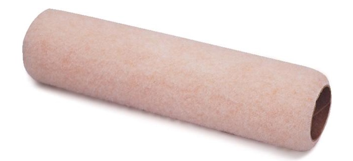 Roller Cover, 9" Ø1.5 Peach MedNap3/8 Dinex