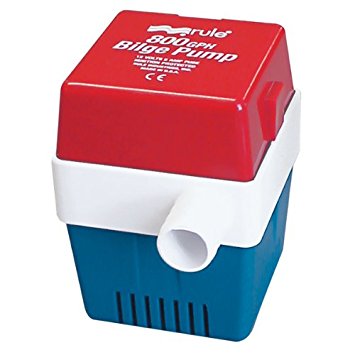 Bilge Pump, Submersible 800GpH 12V Square Port:3/4"